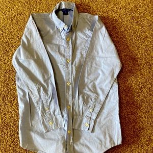 Kids boy long sleeve shirt, light blue